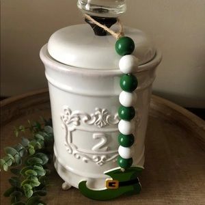 St. Patrick’s Day Wood Bead Pendant